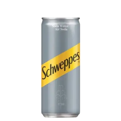 Schweppes Soda Water Can 330g