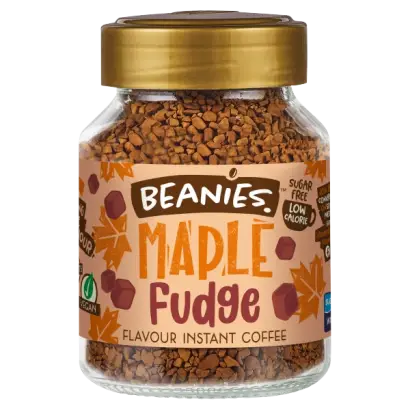 Beanies Maple Fudge Flavour Instant Coffee 50g