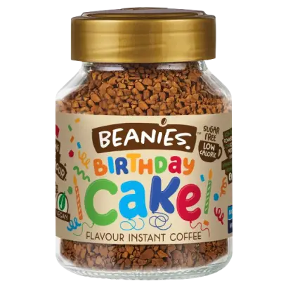 Beanies Birthday Cake Flavour Instant Coffee 50g