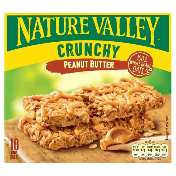 Nature Valley Crunchy Peanut Butter Cereal Bars 5 x 42g 210g