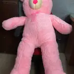 huge valentines day teddy bear 5 Feet-large pink teddy bear