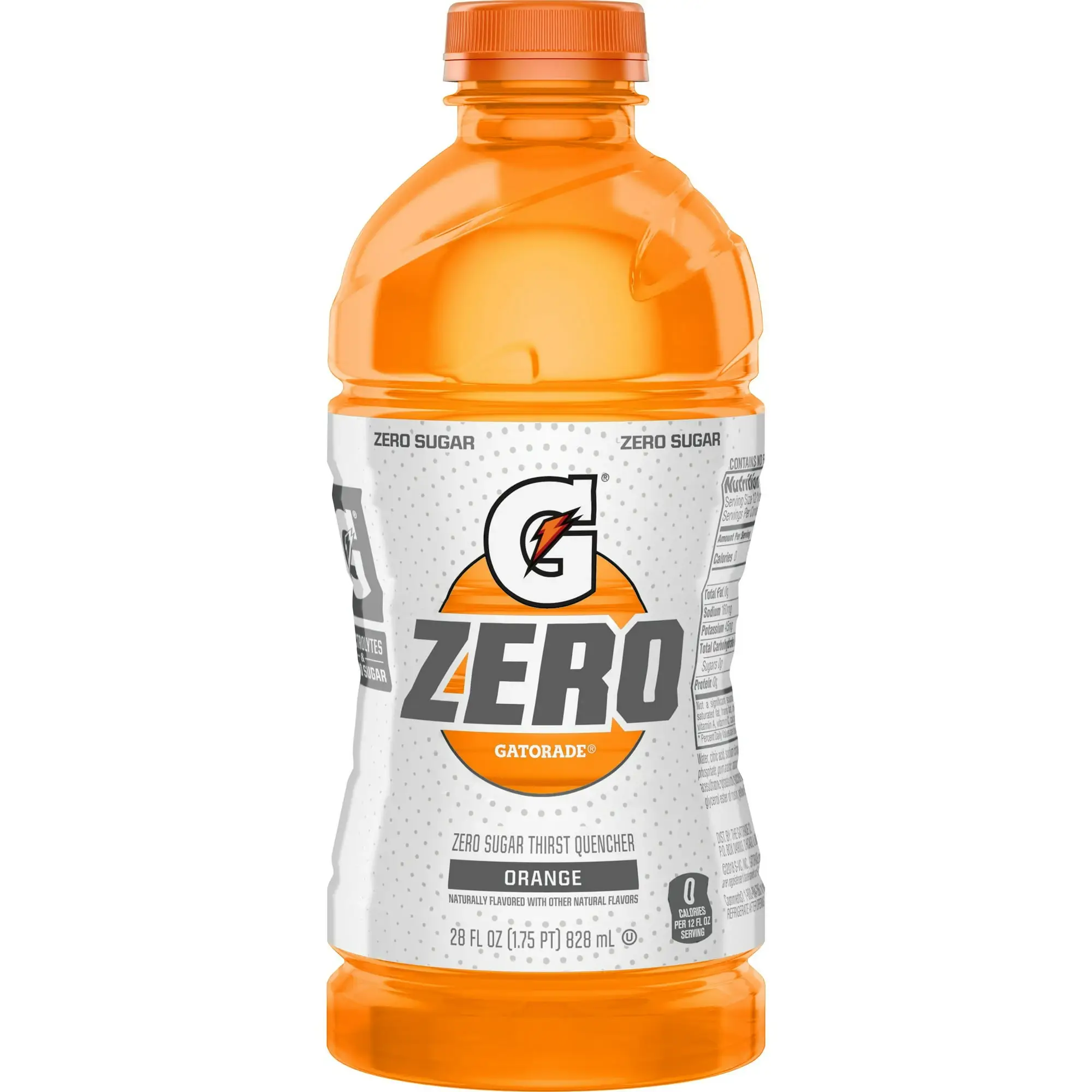 Gatorade Zero Sugar Thirst Quencher Orange Sports Drinks 828g