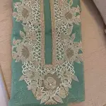 সপুরা মসলিন এমব্রয়ডারী কামিজ,পিওর শিপন দুই কালার টাই-ডাই ওড়না, ইনার+সালোয়ার ৫গজ কাপুর-৪পিছ সেট।