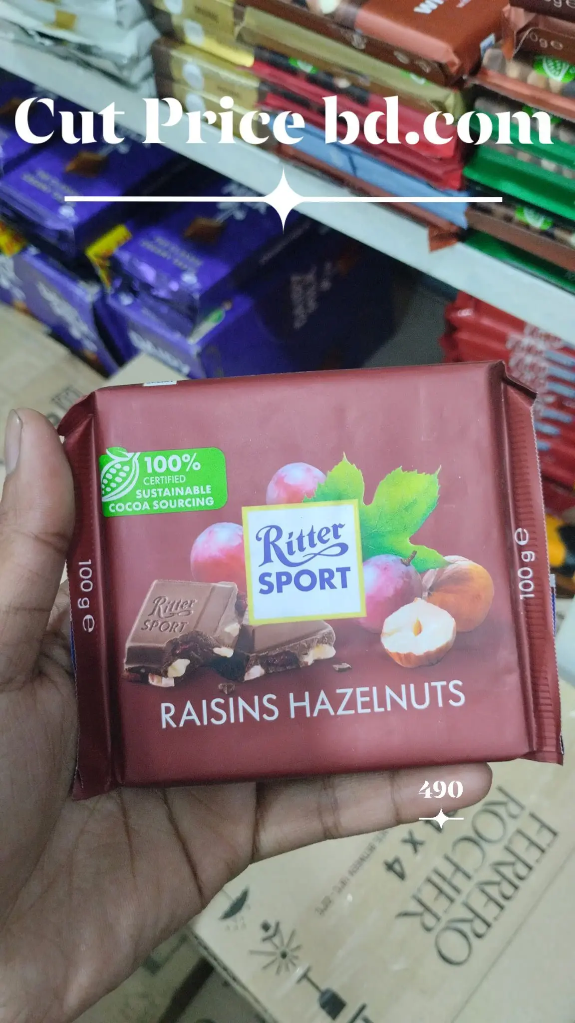 Ritter Sport Trauben Nuss, 100 g
