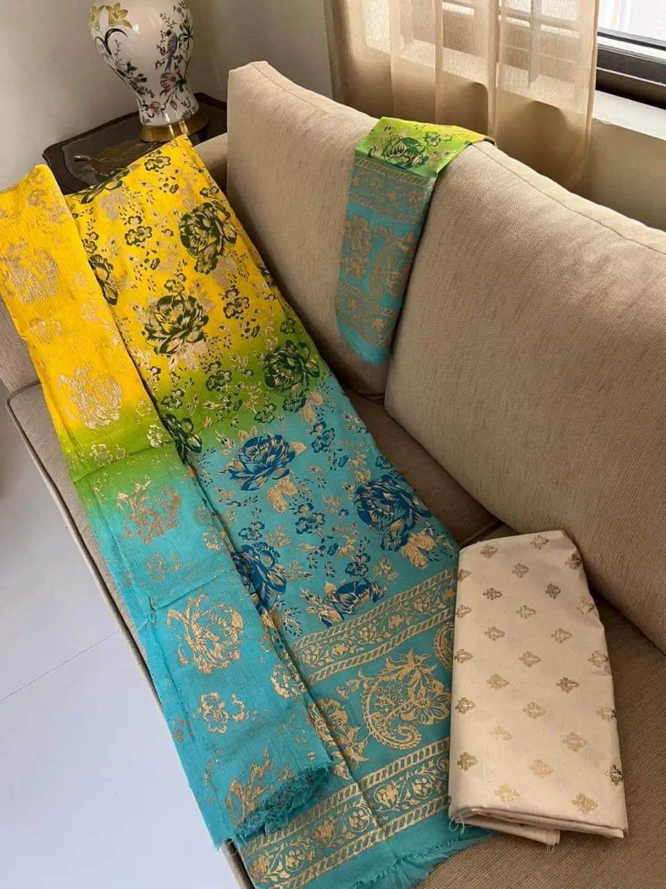 PURE COTTON TAI-DAI SKIN PRINT UNSTITCH 3PIC ID 2772