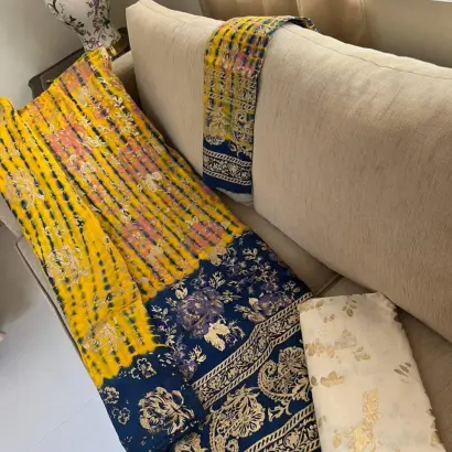 PURE COTTON TAI-DAI SKIN PRINT UNSTITCH 3PIC ID 2776