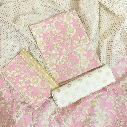 PURE KHADDI COTTON SCREEN PRINT 3PIC ID 2743