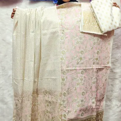 PURE KHADDI COTTON SCREEN PRINT 3PIC ID 2723