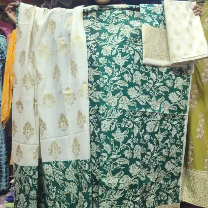 PURE KHADDI COTTON SCREEN PRINT 3PIC ID 2717