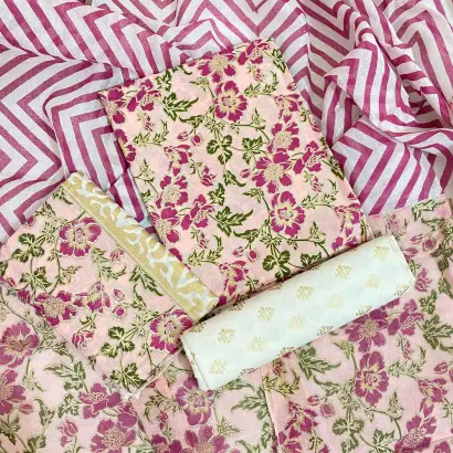 PURE KHADDI COTTON SCREEN PRINT 3PIC ID 2748