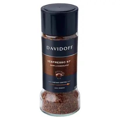 Davidoff Espresso 57 100% Arabica Dark & Chocolatey Instant Coffee- 100g