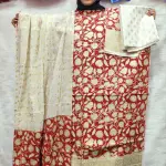 PURE KHADDI COTTON SCREEN PRINT 3PIC ID 2726