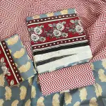 PURE KHADDI COTTON SCREEN PRINT 3PIC ID 2756